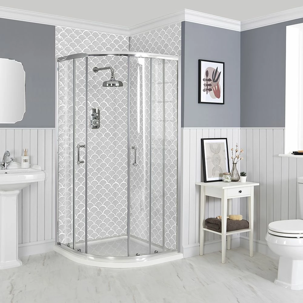 Milano Langley - Traditional Quadrant Shower Enclosure - Choice Of Sizes