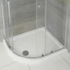 Milano Lithic - Left Handed Low Profile Offset Quadrant Shower Tray - 1000mm X 800mm