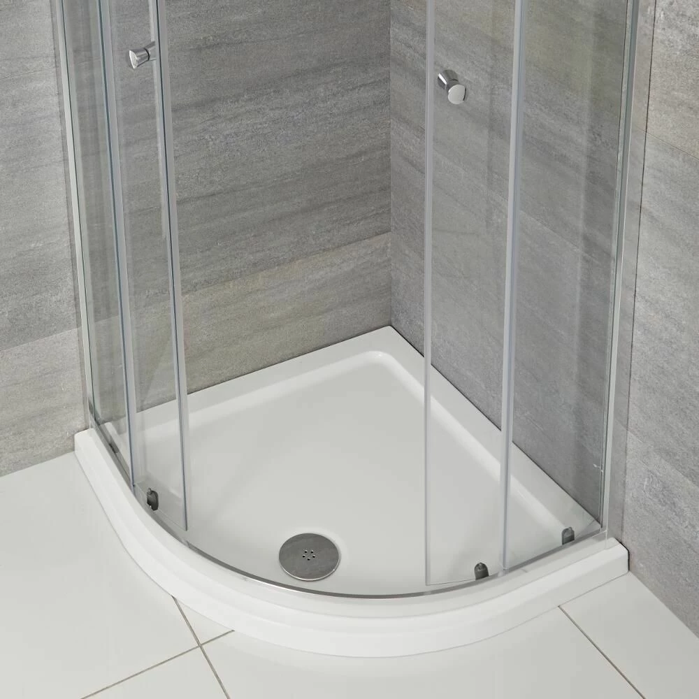 Milano Lithic - Low Profile Quadrant Shower Tray - 900mm X 900mm