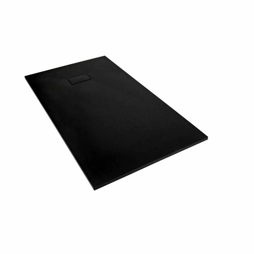 Milano Rasa - Anthracite Slate Effect Rectangular Shower Tray - 1200mm X 900mm - Image 4