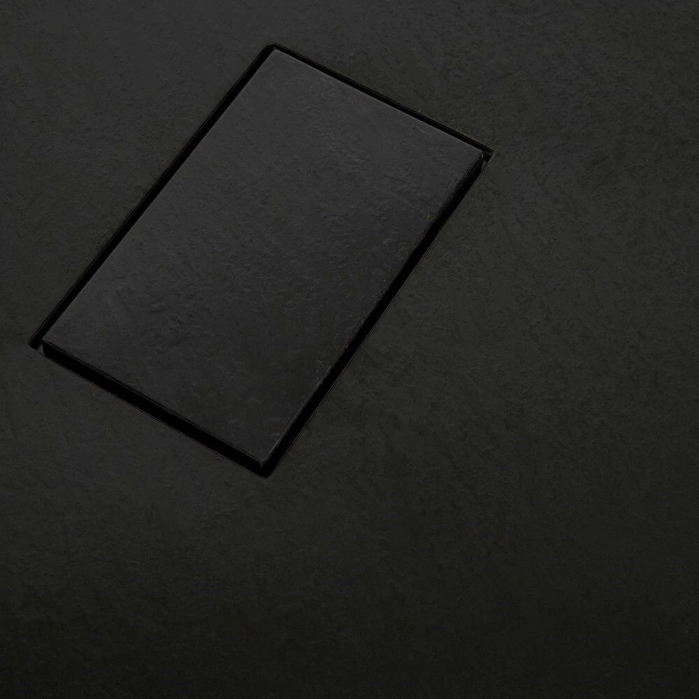Milano Rasa - Anthracite Slate Effect Rectangular Shower Tray - 1800mm X 900mm - Image 3