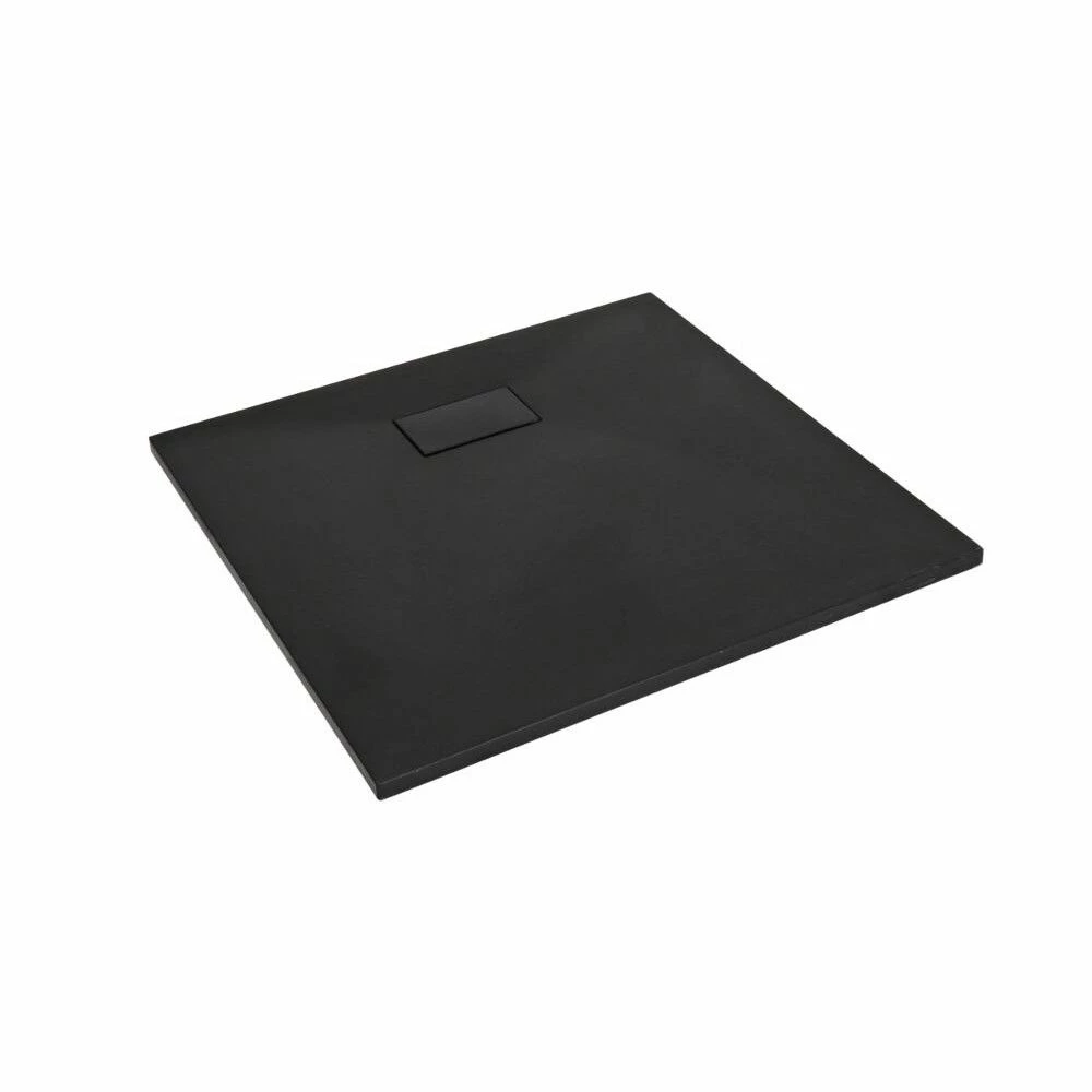 Milano Rasa - Anthracite Slate Effect Square Shower Tray - 900mm - Image 2