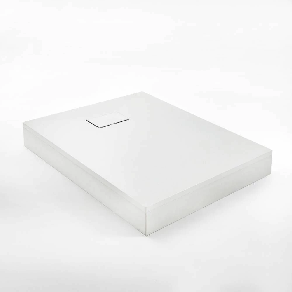 Milano Rasa - 1800mm Shower Tray Side Panel Kit - White - Image 3