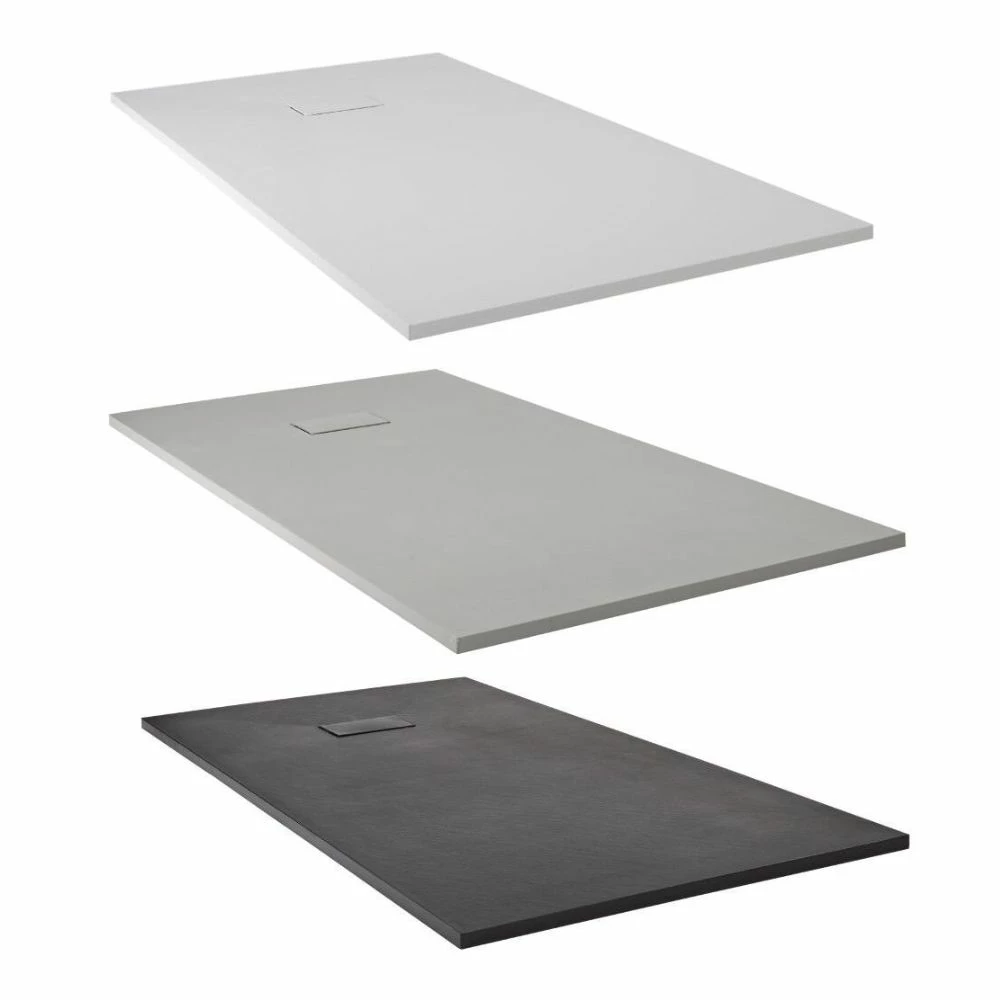 Milano Barq - Open Walk-Through Shower Enclosure With Slate Tray - Choice Of Sizes - Image 3