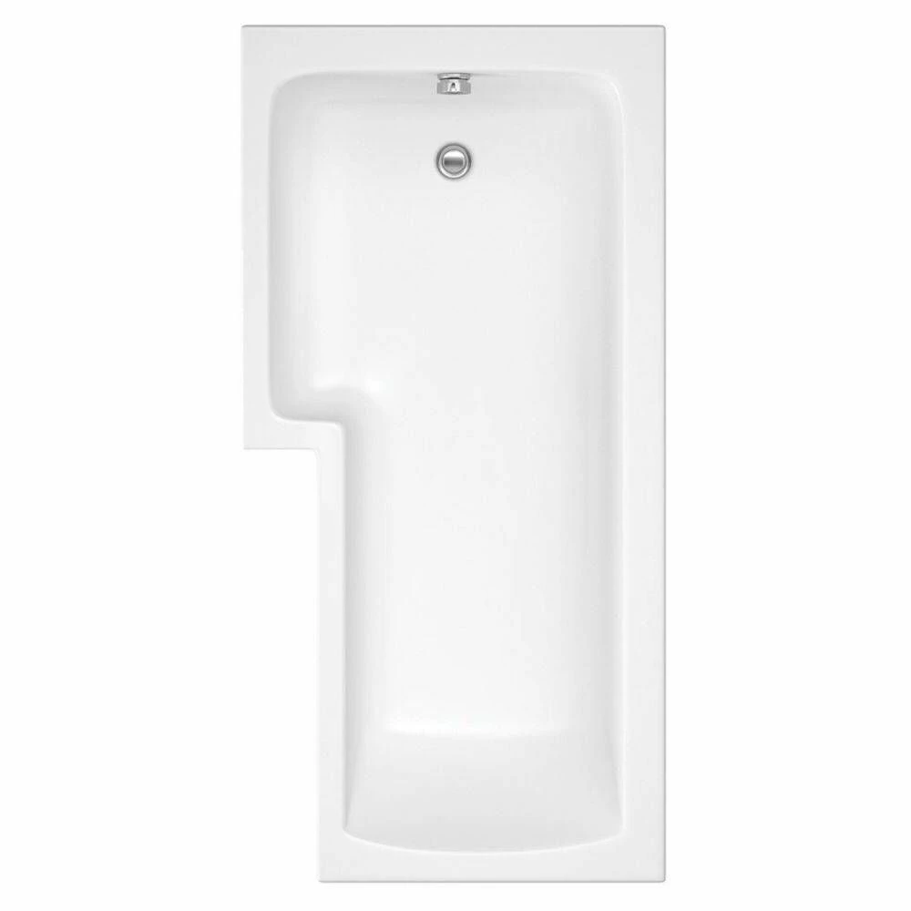 Milano Elswick - Square Shower Bath With Brushed Gold Bath Screen - Choice Of Size, Panels And Left And Right Hand Options - Image 2