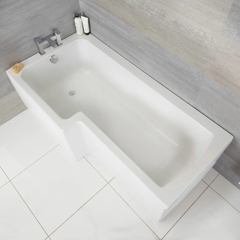 Milano Elswick β Square Shower Bath β Left And Right Hand Options With Choice Of Size, Panels And Screen - Image 2
