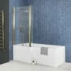 Milano Elswick - Square Shower Bath - Choice Of Size, Screen, Panels And Left / Right Hand Options