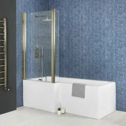 Milano Elswick - Square Shower Bath - Choice Of Size, Screen, Panels And Left / Right Hand Options