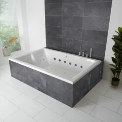 Milano Serene - Double-Ended Deep Inset Bath - 1800mm X 1200mm - Choice Of Jets