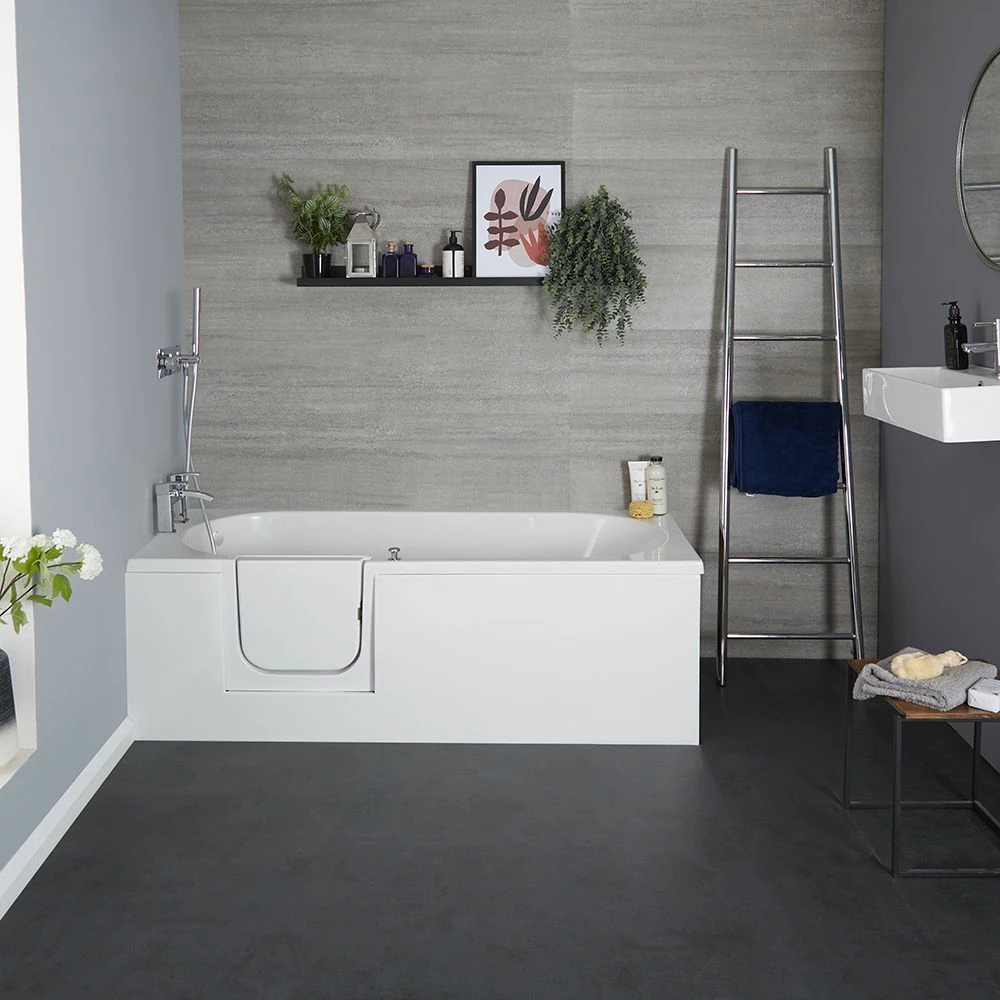 Milano Merso - 1700mm X 700mm Easy Access Walk-In Bath - Left And Right Hand Options