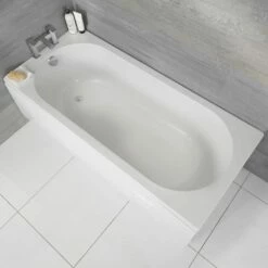 Milano Ballam - 1700mm X 700mm Modern Round Single Ended Standard Bath