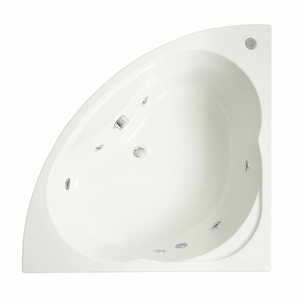 Milano Newby - Whirlpool Corner Spa Bath With Panel - 1200mm X 1200mm - Image 2