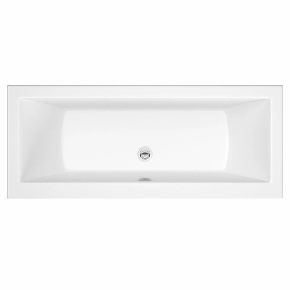 Milano Elswick - White Modern Double-Ended Standard Bath - Choice Of Sizes - Image 2