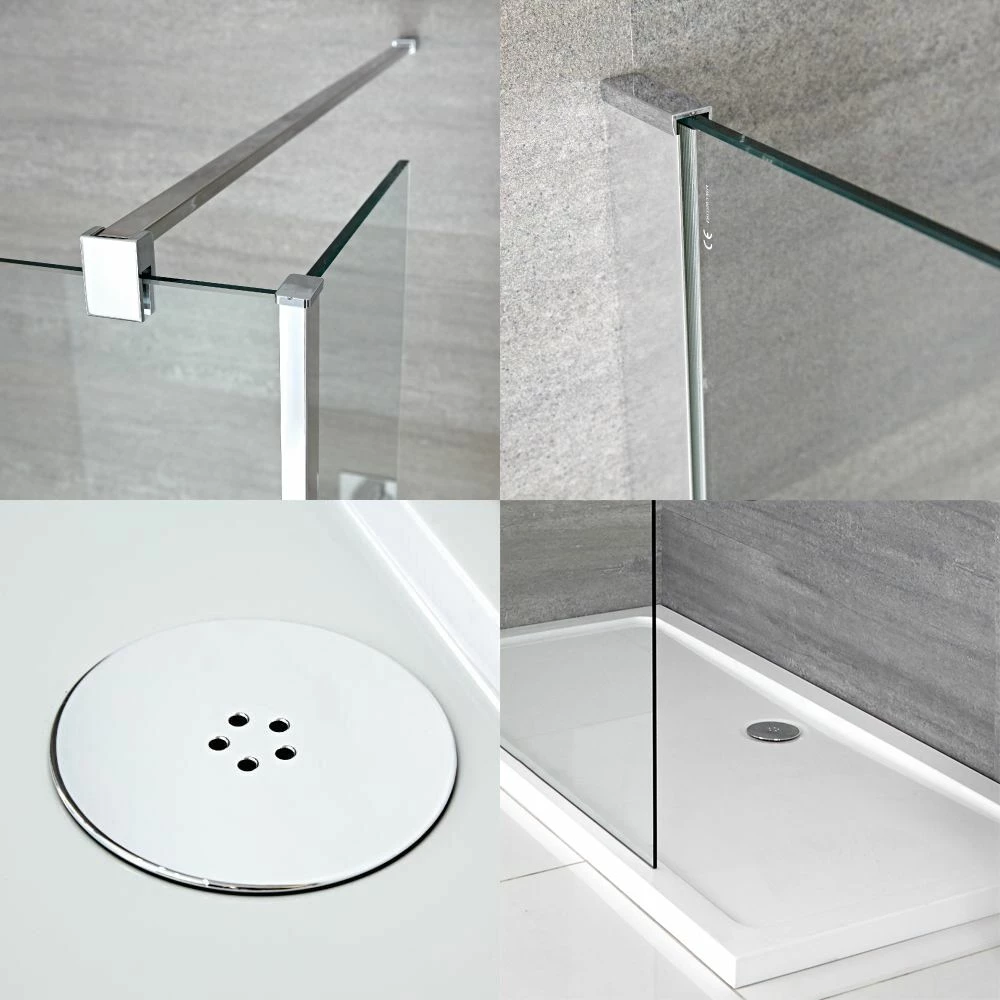 Milano Portland - Walk-In Shower Enclosure With Tray - Choice Of Sizes And Return Panel Option - Image 3