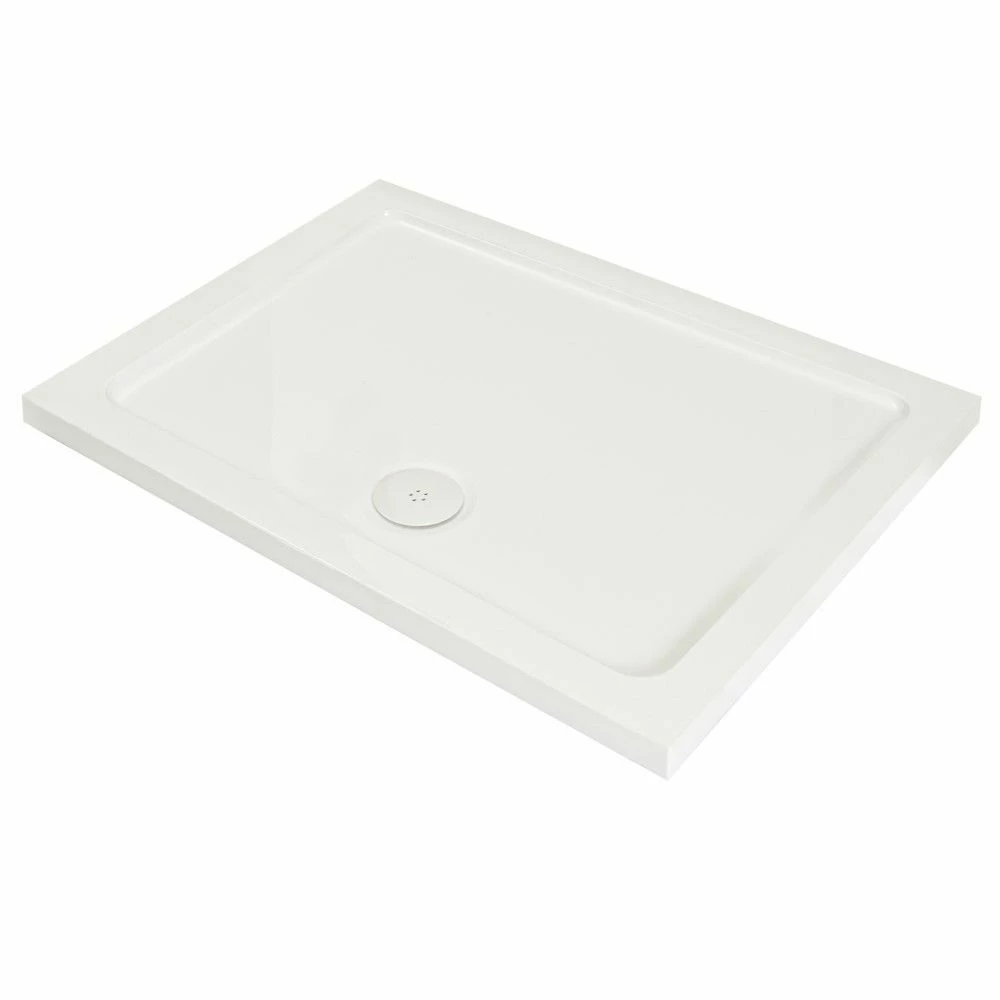 Milano Nero-Luna - Smoked Glass Open Walk-Through Shower Enclosure With Tray - Choice Of Sizes And Hinged Return Panel Option - Image 3