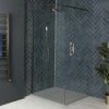 Milano Rosso - Matt Bronze Walk-In Shower Enclosure With Slate Tray - Choice Of Sizes