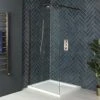 Milano Vara - Matt Copper Walk-In Shower Enclosure With Tray - Choice Of Sizes