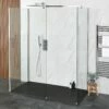 Milano Portland - 3 Sided Walk-In Shower Enclosure With Slate Tray - Choice Of Sizes