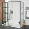 Milano Barq - 3 Sided Walk-In Shower Enclosure With Tray - Choice Of Sizes