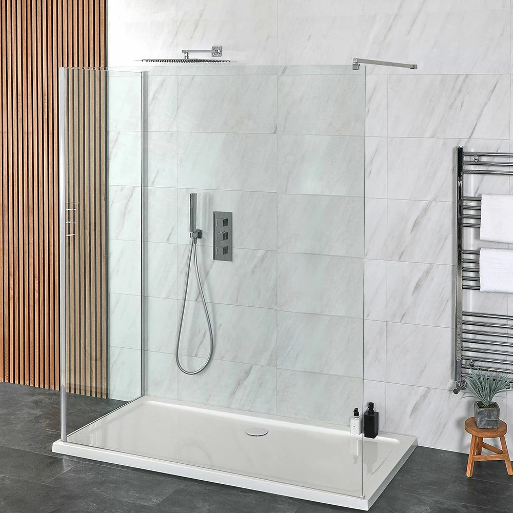 Milano Portland - 2 Sided Walk-In Shower Enclosure With Tray - Choice Of Sizes