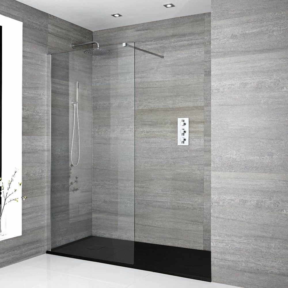 Milano Portland - Walk-In Shower Enclosure With Slate Tray - Choice Of Sizes