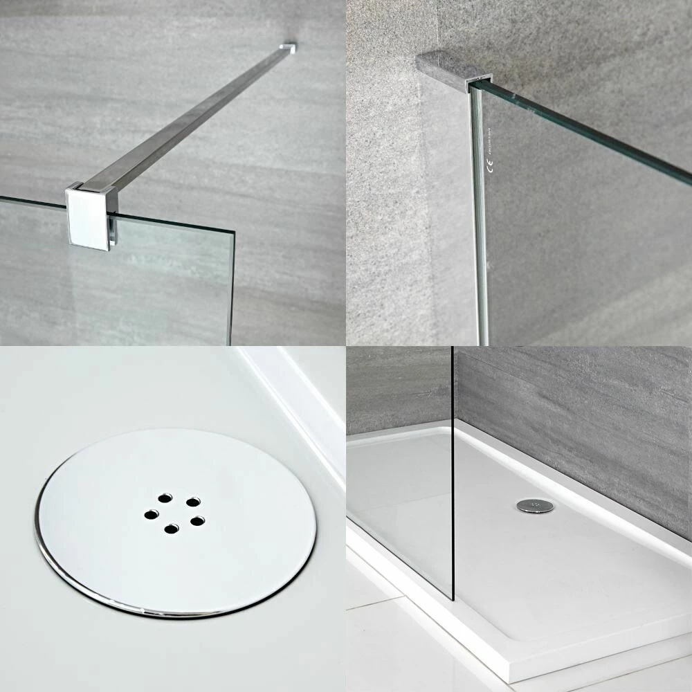 Milano Portland - Walk-In Shower Enclosure With Tray - Choice Of Sizes - Image 2