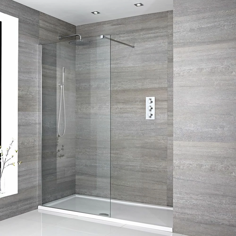 Milano Portland - Walk-In Shower Enclosure With Tray - Choice Of Sizes