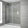 Milano Portland - Walk-In Shower Enclosure With Tray And Hinged Return Panel - Choice Of Sizes