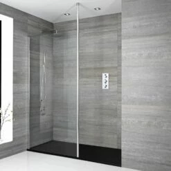 Milano Alto - Walk-In Shower Enclosure With Slate Tray - Choice Of Sizes
