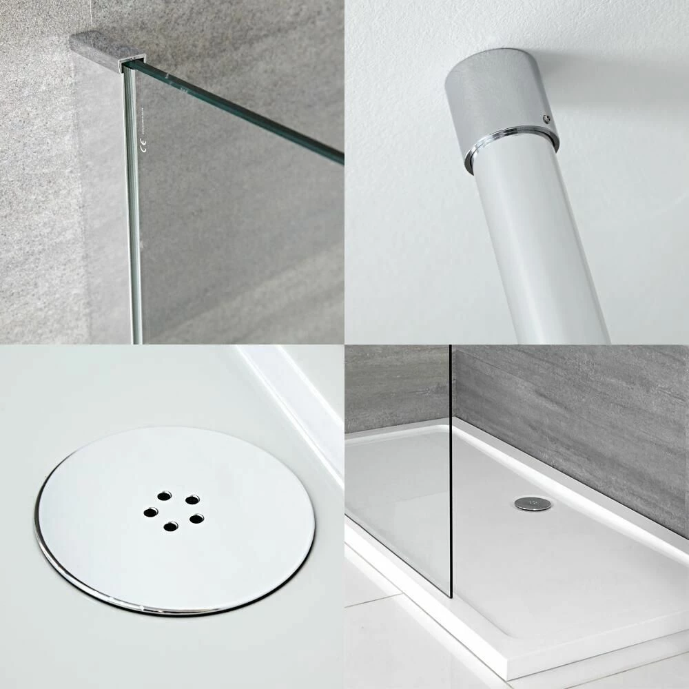 Milano Alto - Walk-In Shower Enclosure With Tray - Choice Of Sizes - Image 2