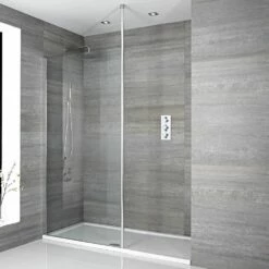 Milano Alto - Walk-In Shower Enclosure With Tray - Choice Of Sizes