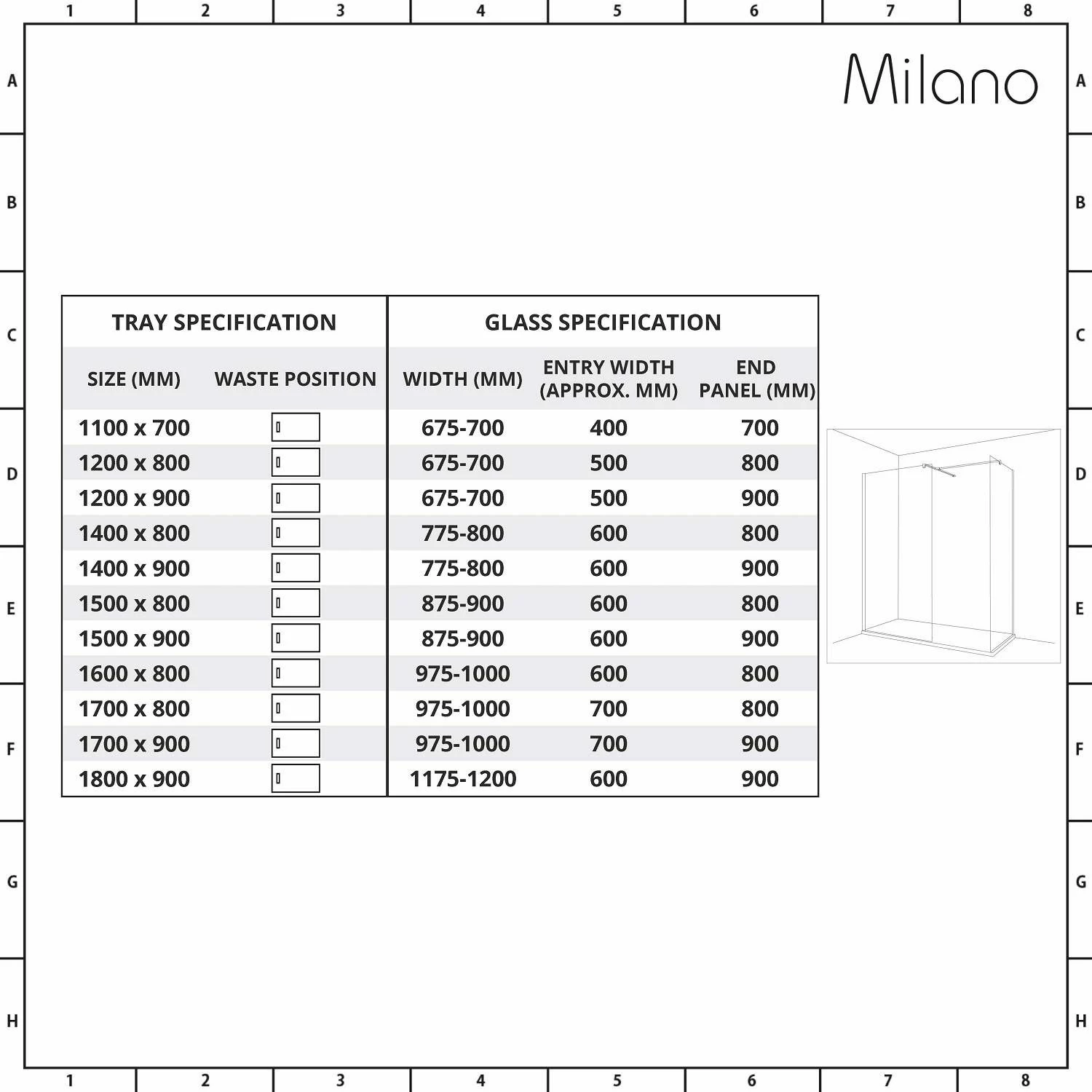 Milano Vara - Matt Copper Corner Walk-In Shower Enclosure With Slate Tray - Choice Of Sizes - Image 7
