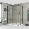Milano Barq - Corner Walk-In Shower Enclosure With Tray - Choice Of Sizes