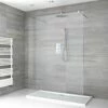 Milano Portland - Open Walk-Through Shower Enclosure With Tray - Choice Of Sizes
