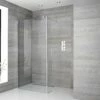 Milano Portland - 1950mm Wet Room Screen - Chrome - Choice Of Sizes