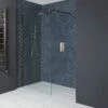 Milano Vara - 1950mm Wet Room Screen - Matt Copper - Choice Of Sizes
