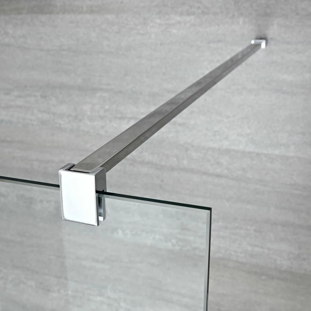 Milano Portland - Wet Room Shower Enclosure - Choice Of Glass Size And Drain - Image 2