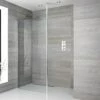 Milano Alto - Wet Room Shower Enclosure - Choice Of Glass Size And Drain