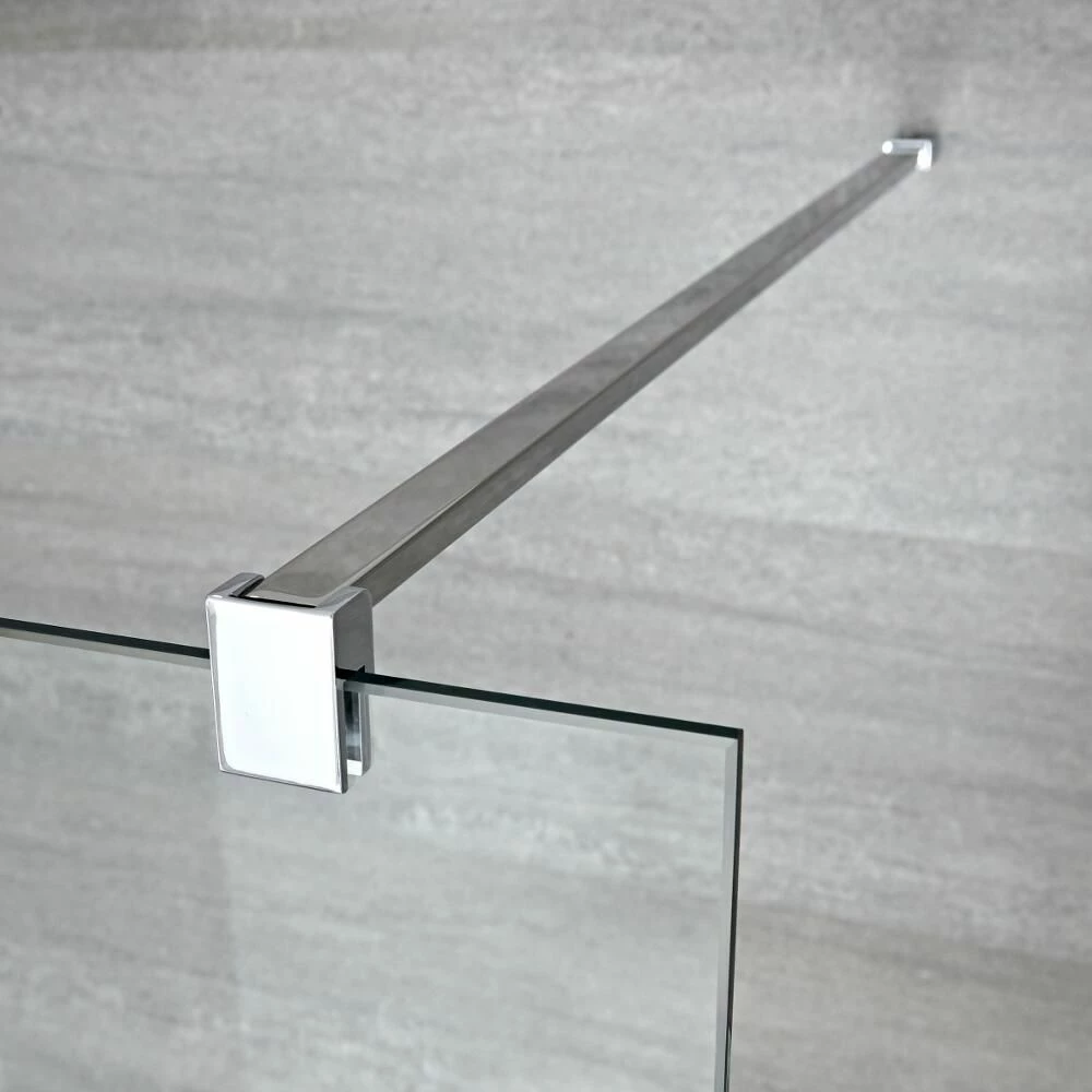 Milano Portland - Open Walk-Through Wet Room Shower - Choice Of Glass Size & Drain - Image 2