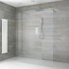 Milano Portland - Open Walk-Through Wet Room Shower - Choice Of Glass Size & Drain