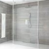 Milano Alto - Open Walk-Through Wet Room Shower - Choice Of Glass Size & Drain